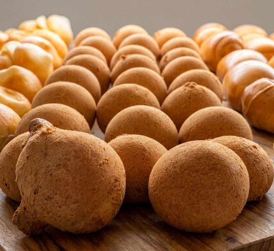Buñuelos, fried cheese bread